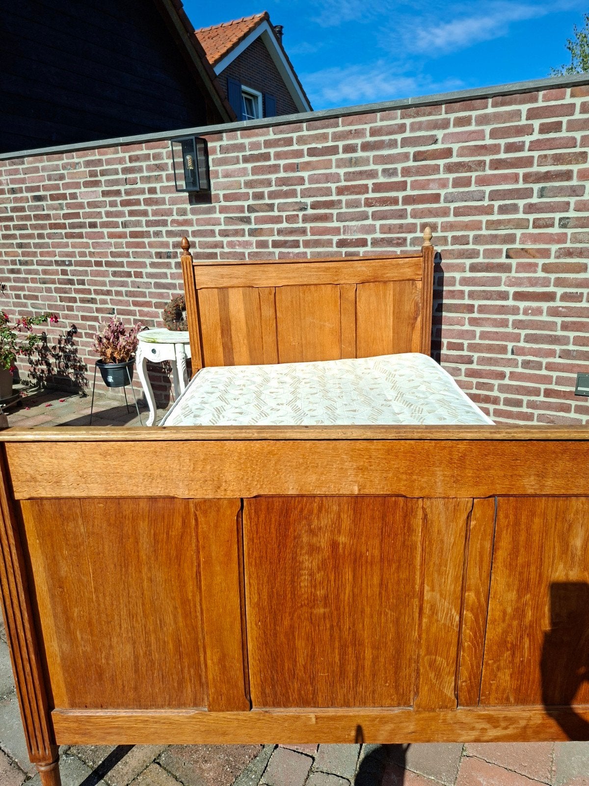Antiek houten bed, Antiek en Kunst, Ophalen