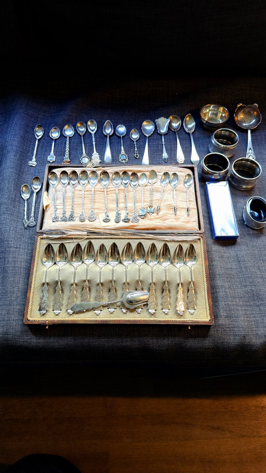 Zilveren bestek en diverse zilveren voorwerpen, Antiek en Kunst, Ophalen of Verzenden, Zilver