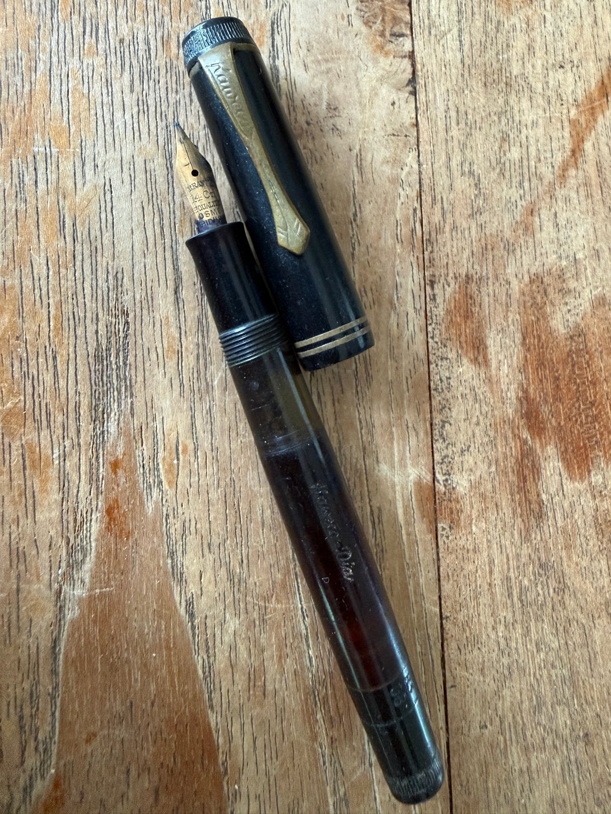 Antieke Kaweco Dia vulpen met gouden penpunt, Ophalen of Verzenden, Gebruikt