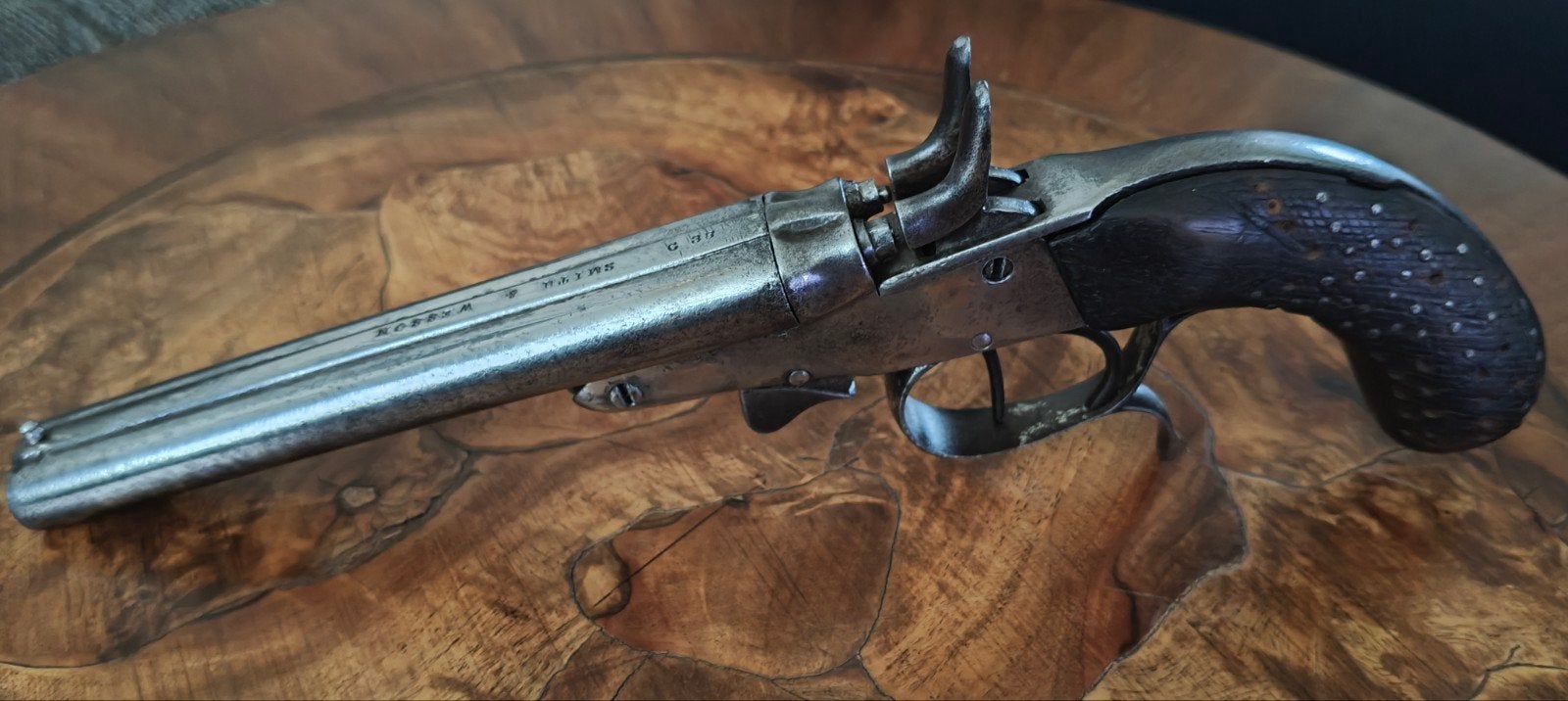 Antiek pistool Smith&Wesson c38 Vrijgesteld., Verzamelen, Militaria | Algemeen, Ophalen of Verzenden, Overige soorten, Overige typen