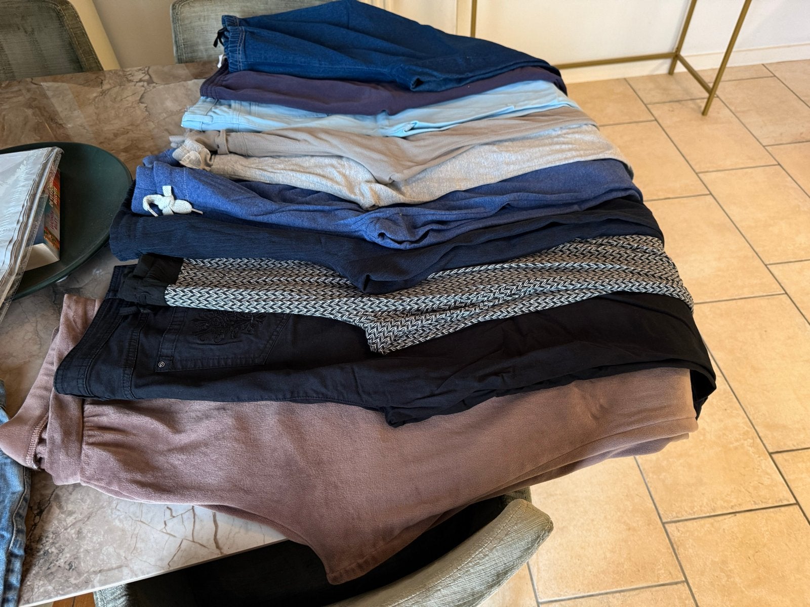 10 broeken maat 48 voor 15,00, Kleding | Dames, Broeken en Pantalons, Ophalen of Verzenden, Gedragen, Maat 46/48 (XL) of groter