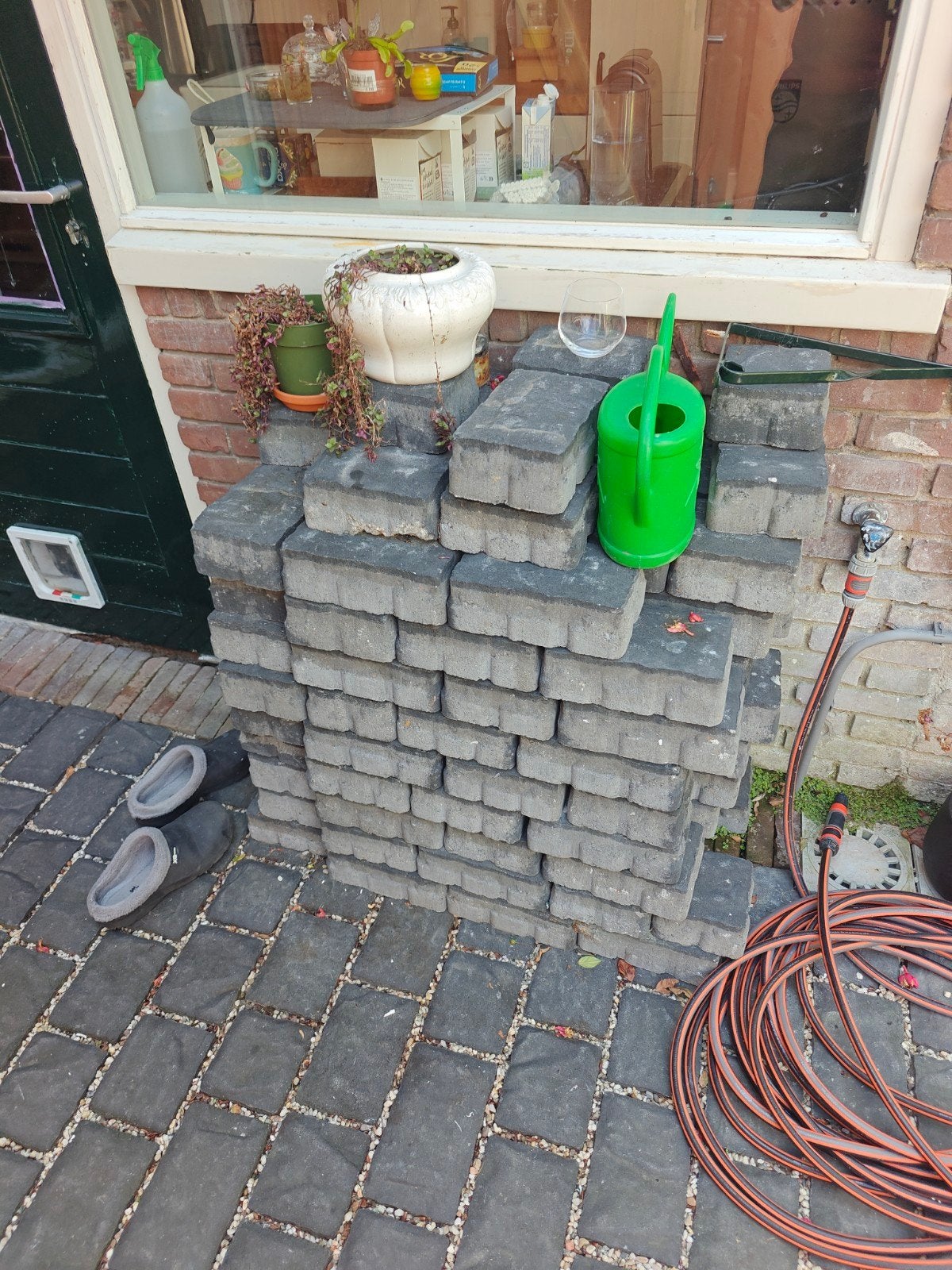 Sierstenen/tegels met reliëf bovenkant (ca. 100 stuks), Ophalen, Overige materialen, Gebruikt, 5 tot 10 m²