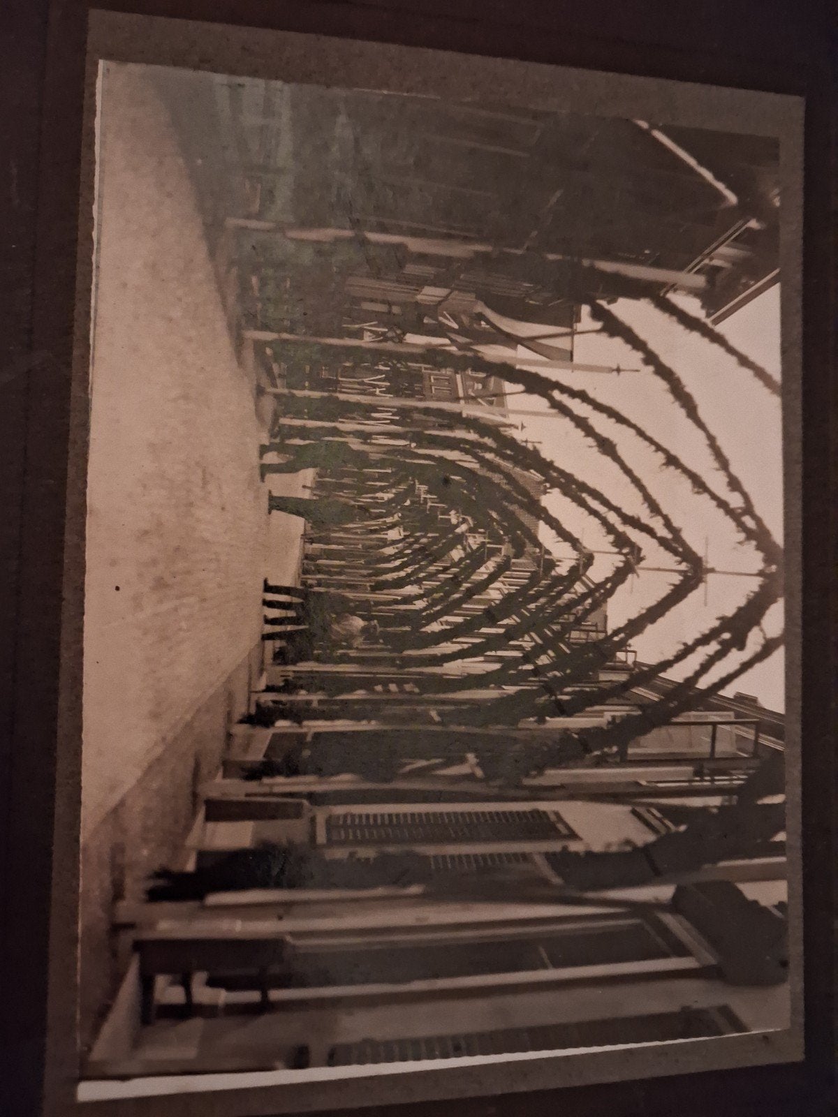 Versierde Kromme Nieuwegracht Utrecht Lustrumweek 1911 Foto, Gebruikt, Foto, Ophalen of Verzenden, Gebouw