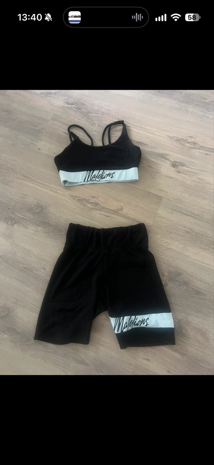 Malelions sport setje maat S, Zwart, Ophalen of Verzenden, Fitness of Aerobics, Maat 36 (S)