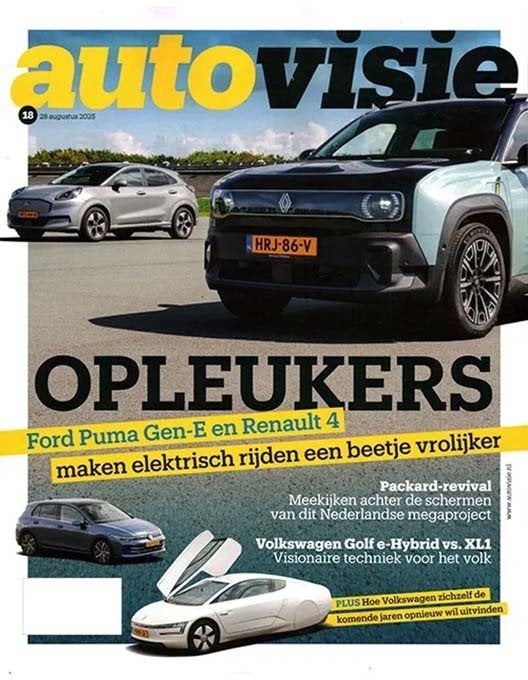 Autovisie 18 2025: Packard - VW Golf / XL1 - Renault 4 - Kia, Ophalen of Verzenden, Gelezen, Algemeen