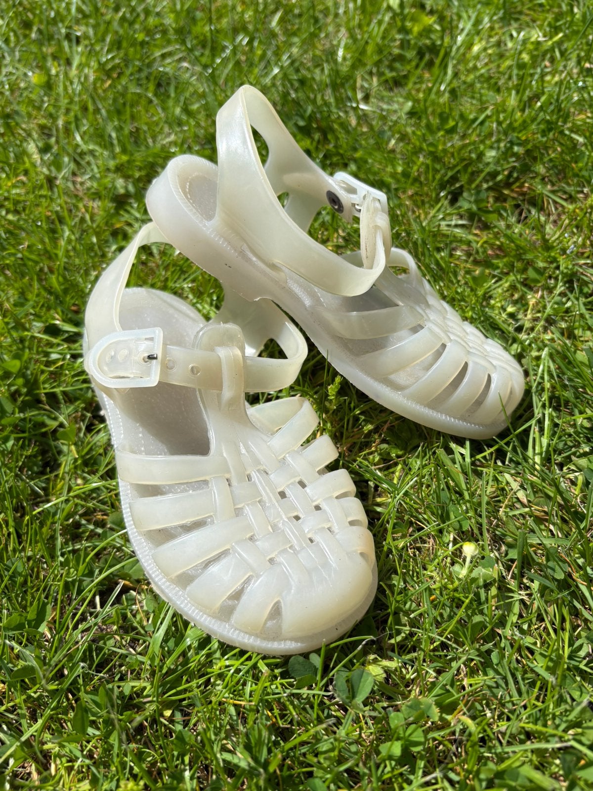 Creme Waterschoenen, maat 25, Gebruikt, Jongen of Meisje, Overige typen, Ophalen of Verzenden