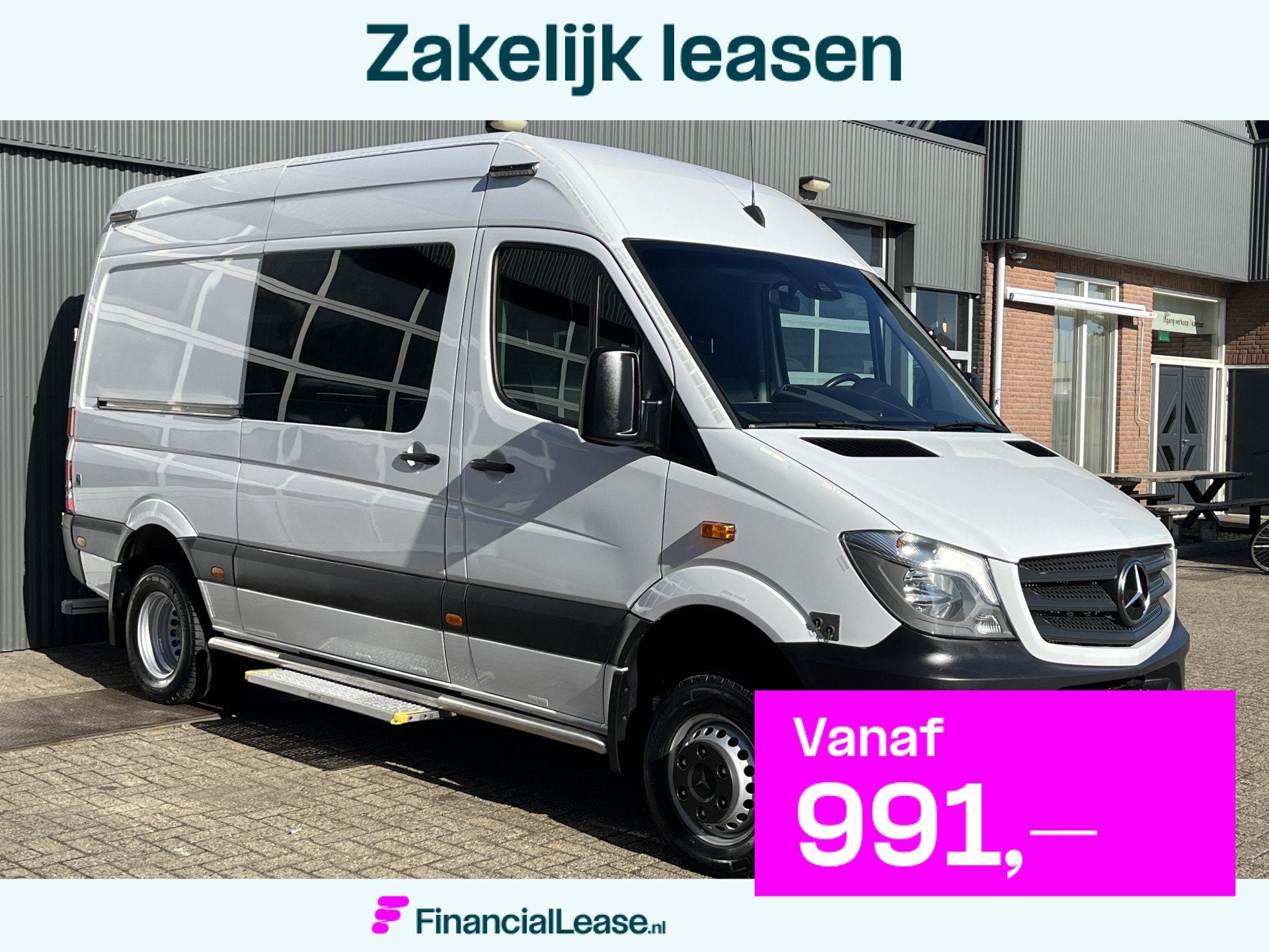 Mercedes-Benz Sprinter 519 CDI V6 4x4 4WD Automaat Met Airco, Automaat, Stof, Gebruikt, 190 pk