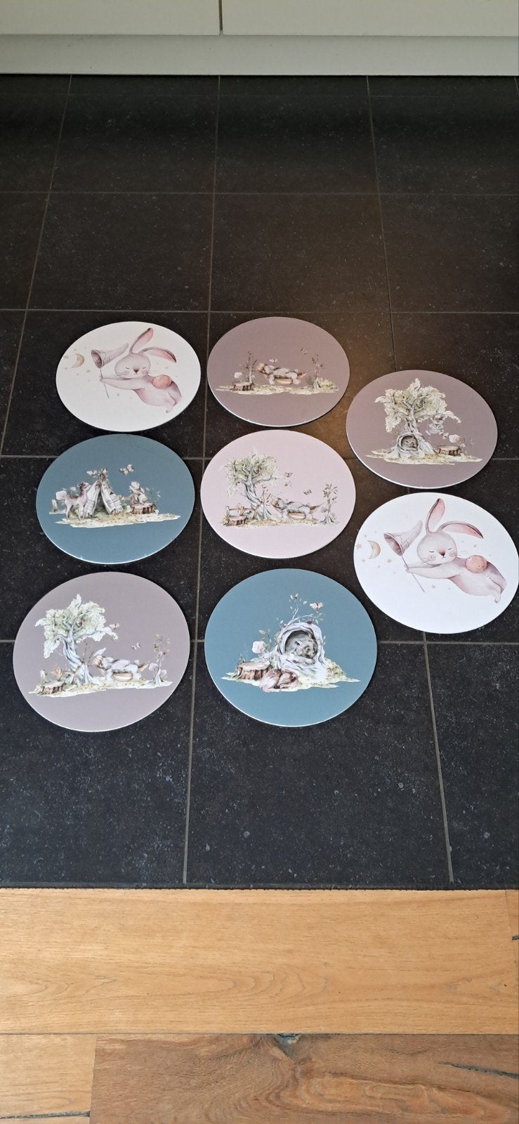 8 st. Deco Wanddecoraties:, Ophalen, Nieuw