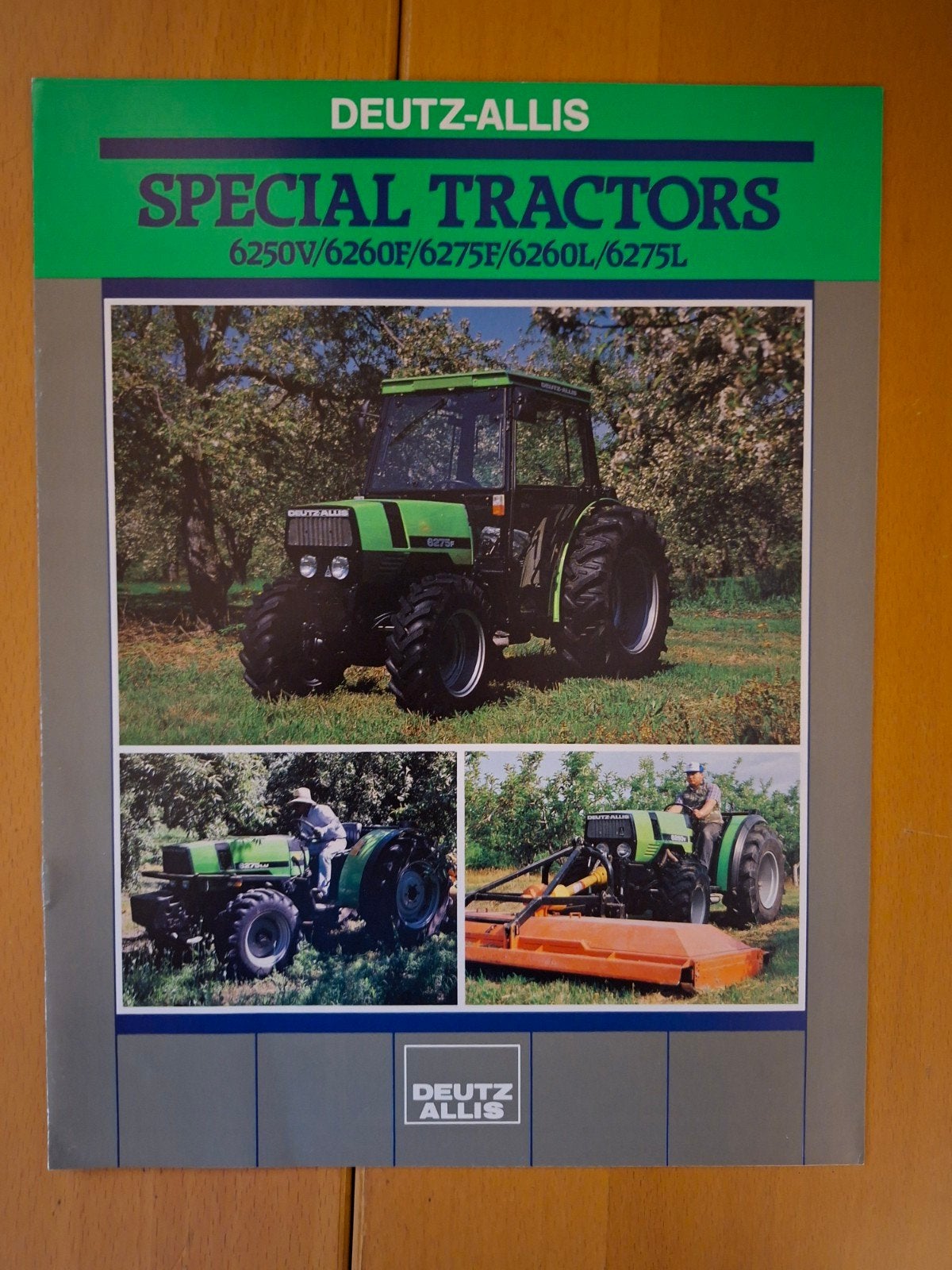 Folder Deutz Allis special tractors 6250V, 6260F, 6275F, Ophalen of Verzenden, Gelezen, Tractor en Landbouw