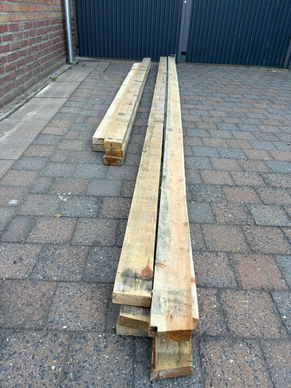 Vuren balken 4000 lang kopmaat 90/40, Ophalen, Zo goed als nieuw, 250 cm of meer, Balken