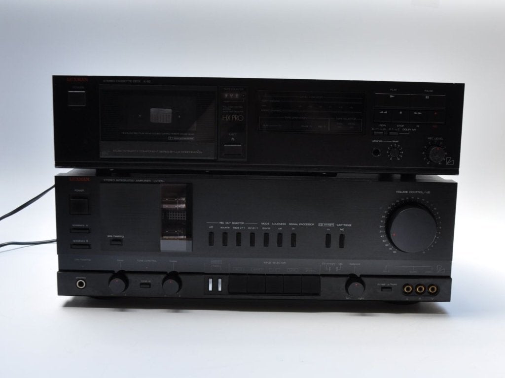 Luxman K-92 Stereo Cassettedeck - Zwart, Ophalen of Verzenden, Enkel, Overige merken, Tiptoetsen