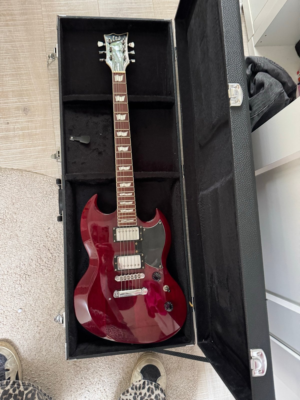 ESP Ltd Viper 256 elektrische gitaar - Top conditie!, Muziek en Instrumenten, Snaarinstrumenten | Gitaren | Elektrisch, Ophalen of Verzenden
