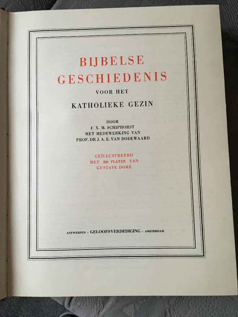 Schiphorst - Bijbel Bijbelse Geschiedenis 1953, Ophalen of Verzenden