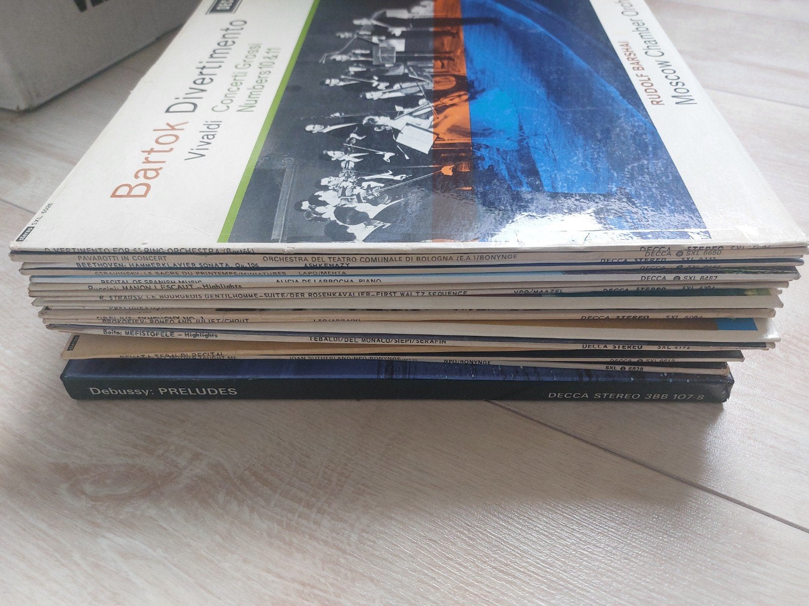 Lot Collectie Verzameling Klassieke LP's op Decca SXL, Cd's en Dvd's, LP, Gebruikt, Ophalen of Verzenden, Romantiek