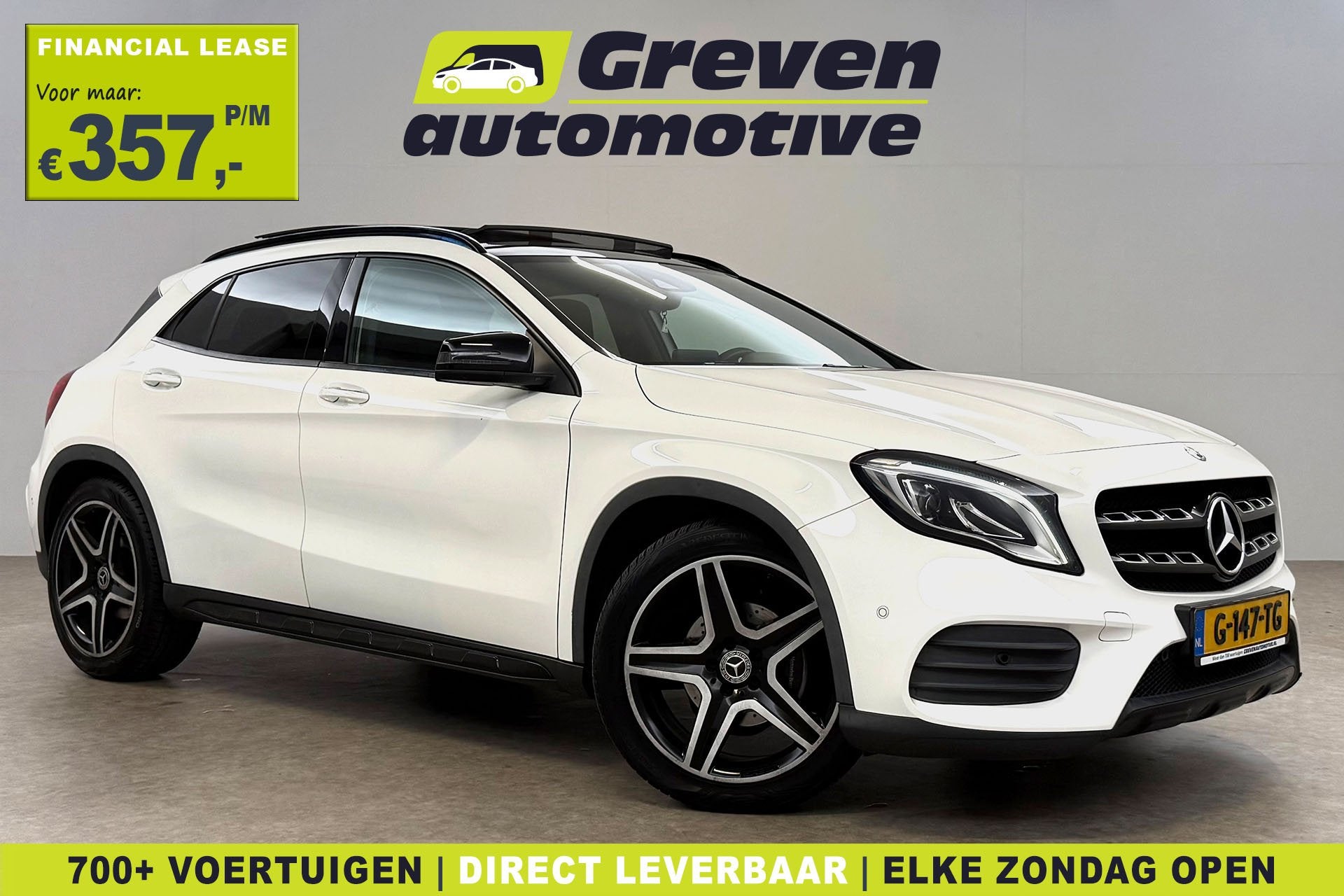 Mercedes-Benz GLA 180 | Pano | Camera | LED | Clima | Cruise, Auto's, Gebruikt, Euro 6, 4 cilinders, 715 kg