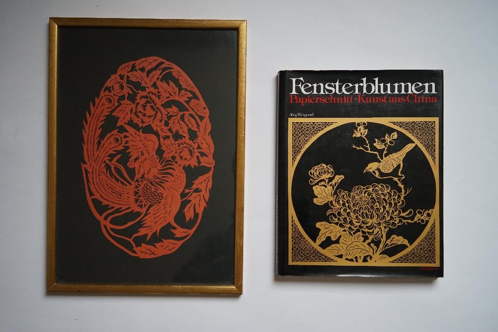 Chinees papierknipkunst rood zwart lijst boek Fensterblumen, Ophalen of Verzenden, Gelezen, Overige onderwerpen