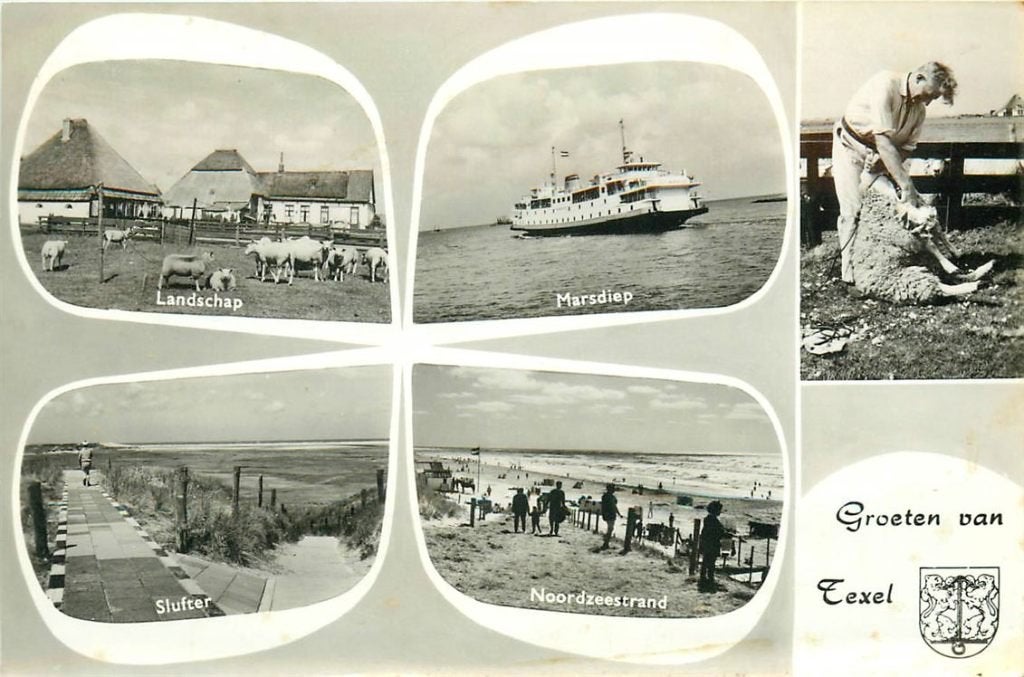 702-077-027 Texel, Verzamelen, Ansichtkaarten | Nederland, Noord-Holland, Voor 1920, Verzenden
