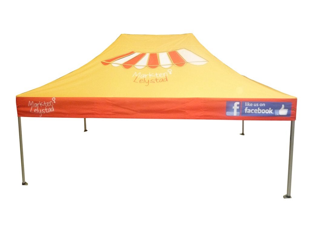Laat uw tent bedrukken – laat zien wie u bent, Opvouwbaar, Partytent, Nieuw, Minder dan 5 meter