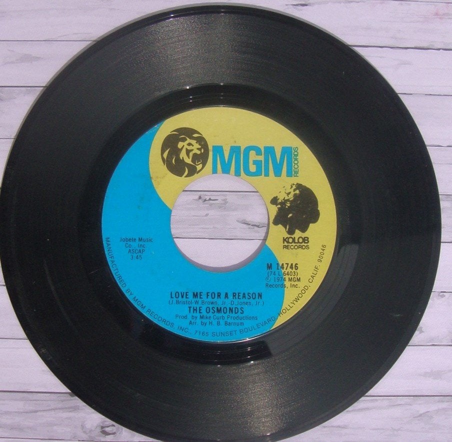 The Osmonds - Love Me For A Reason (7 inch vinyl) (4), Gebruikt, 7 inch, Ophalen of Verzenden, Pop