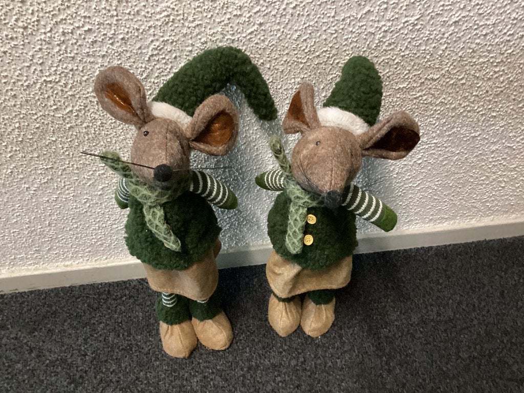 Decoratie muizen, Ophalen, Groen, Overige stijlen, Zo goed als nieuw