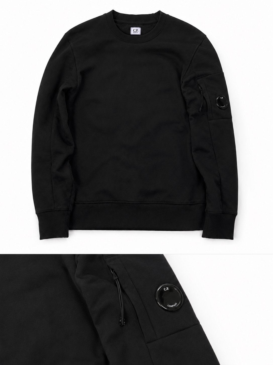 C.P. Company sweater zwart - Maat M, Kleding | Heren, Truien en Vesten, Ophalen of Verzenden, Zo goed als nieuw, Maat 48/50 (M)