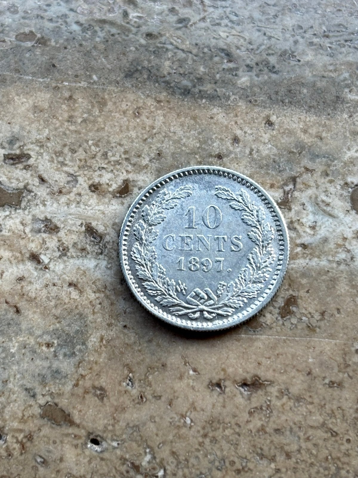 10 cent 1897 Wilhelmina , zeer mooie kwaliteit, Postzegels en Munten, Zilver, Ophalen of Verzenden, 10 cent, Koningin Wilhelmina
