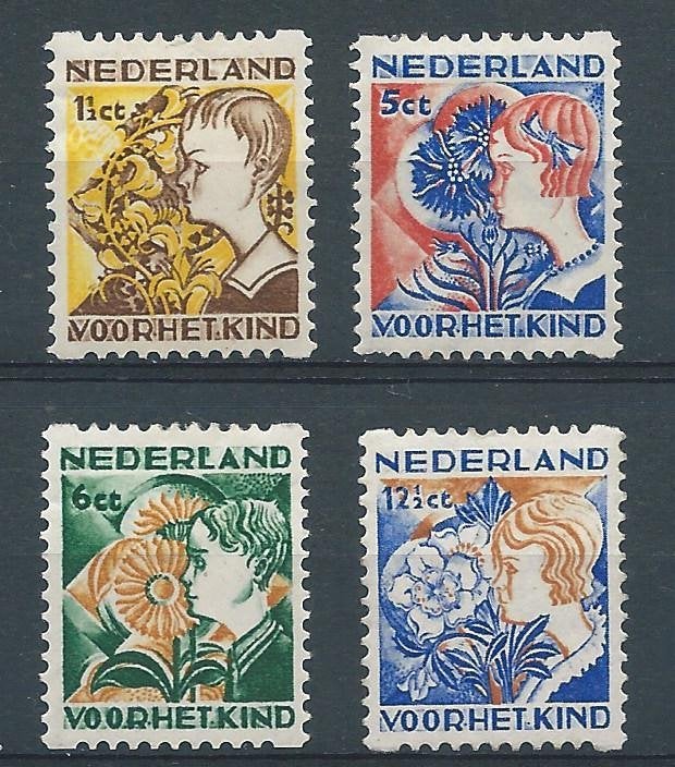 A760 – Nederland – roltanding NVPH R94-97 (ongebruikt, Postzegels en Munten, Postzegels | Nederland, Ophalen of Verzenden, T/m 1940