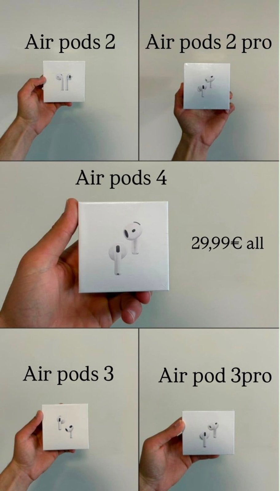 Apple AirPods (diverse modellen) - Nieuw in doos, In-ear, Bluetooth, Nieuw, Ophalen of Verzenden