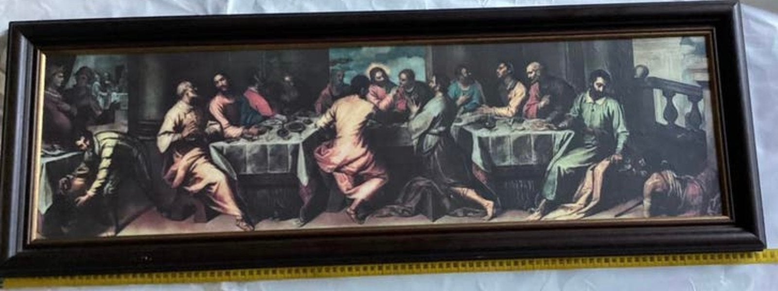 HET LAATSTE AVONDMAAL,MOOI ANTIEK SCHILDERIJAfmeting foto’s, Antiek en Kunst, Ophalen of Verzenden