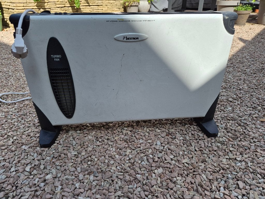 Bestron Turbo Fan Kachel - Elektrische Verwarming, Doe-het-zelf en Verbouw, Ophalen, 30 tot 80 cm, Gebruikt, Kachel