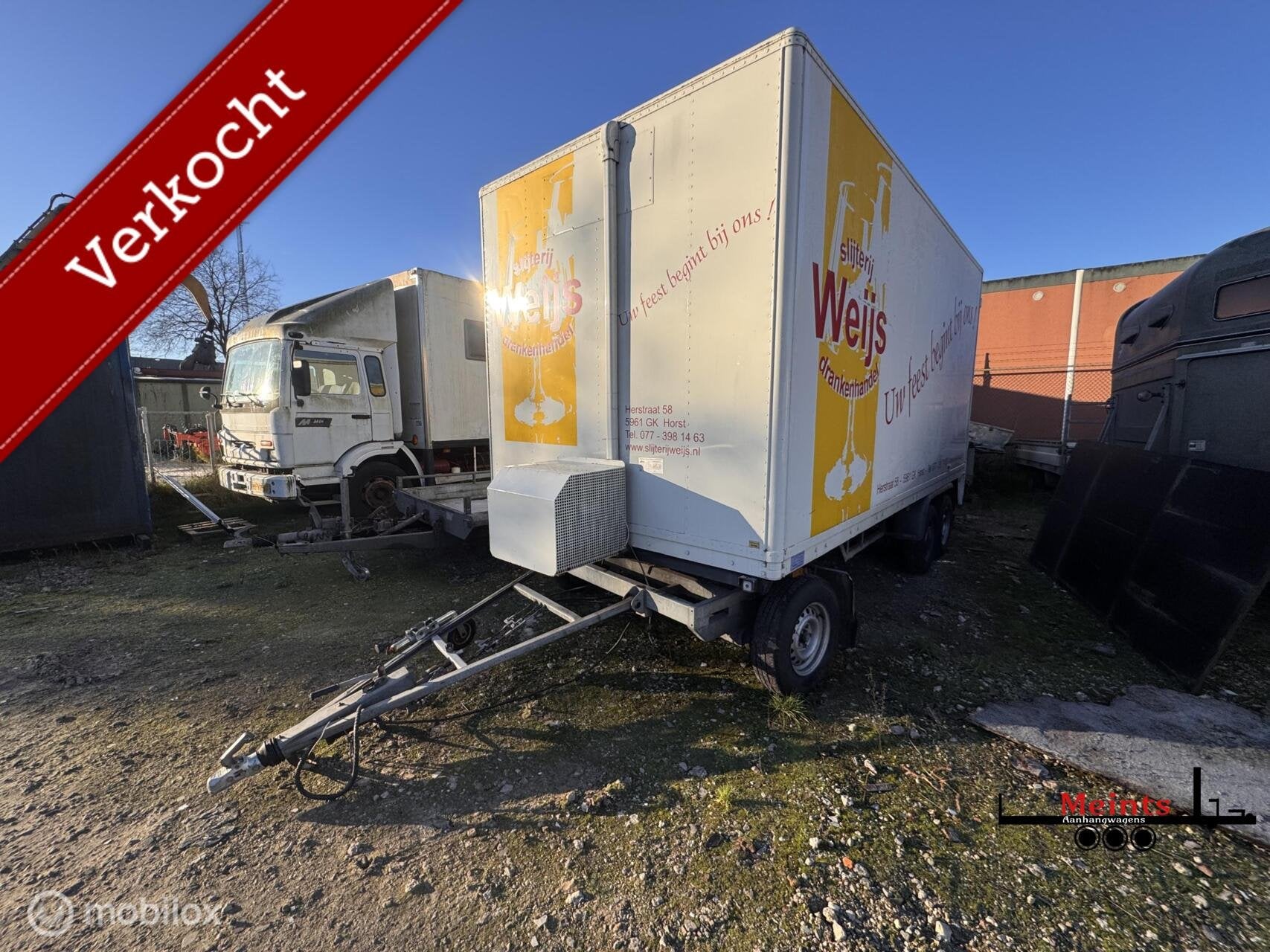 XXL Koel aanhanger schamel 450x220x200 3500KG!, Gebruikt