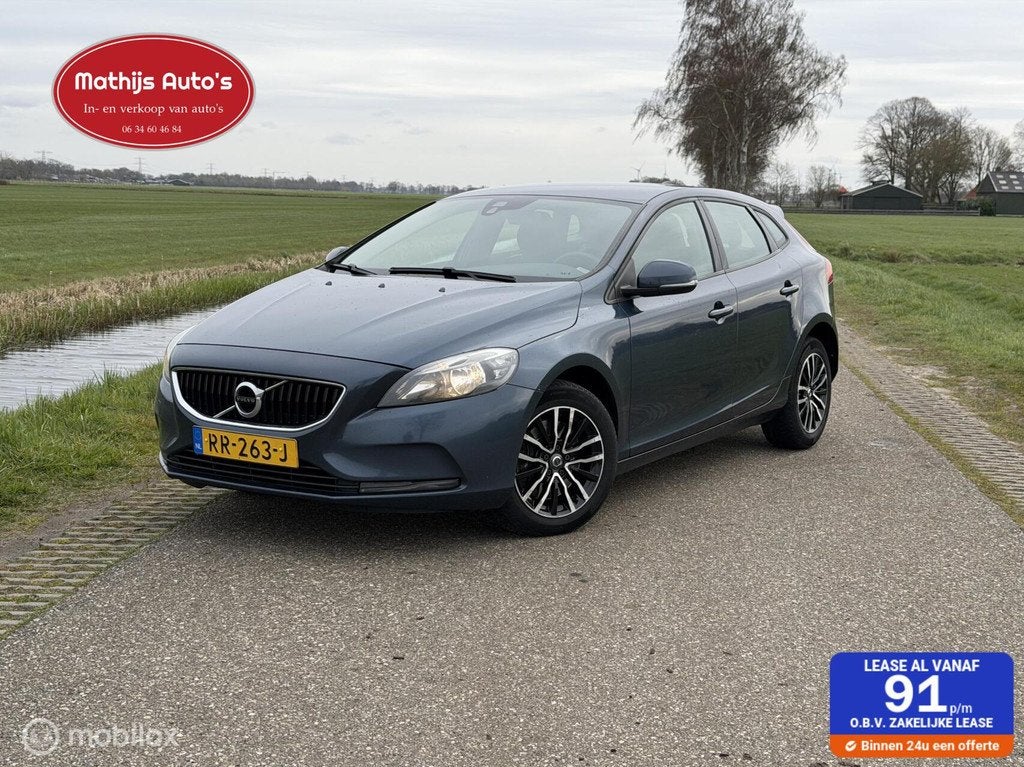 Volvo V40 2.0 D3 Nordic+ automaat! Ex. BPM!, Auto's, 4 cilinders, Blauw, 1353 kg, Bedrijf