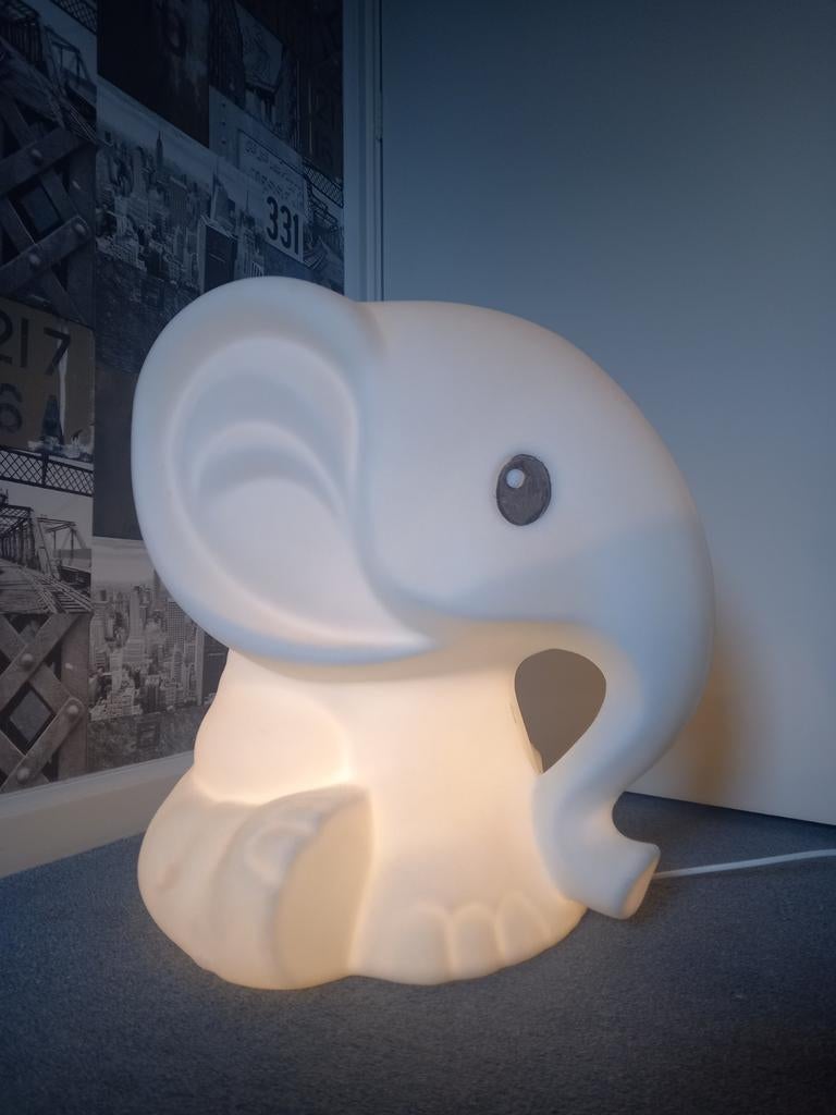 Hele mooie sfeervolle Olifanten lamp, Ophalen of Verzenden, Zo goed als nieuw, Lamp