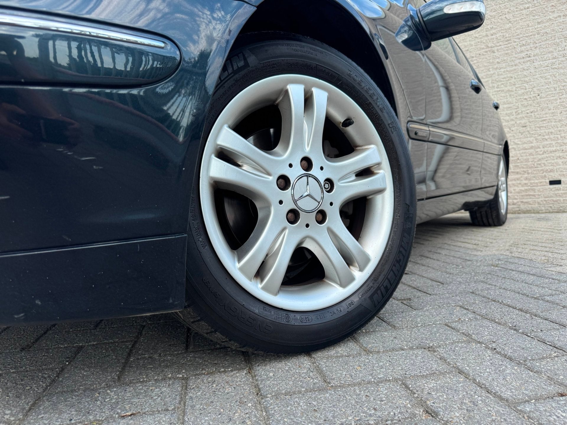 Mercedes-Benz C-klasse 200 K. Elegance, Auto's, Gebruikt, Beige, 4 cilinders, 1796 cc