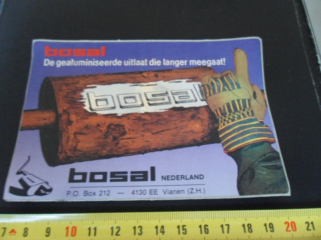 sticker BOSAL Nederland  Vianen  AX079 *, Verzamelen, Ophalen of Verzenden, Zo goed als nieuw
