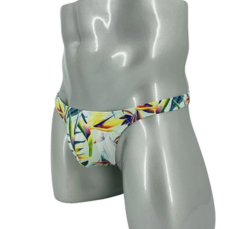 Heren zwemstring bladeren zwemslip zwembroek zwem slip, Verzenden, Overige maten, Overige kleuren