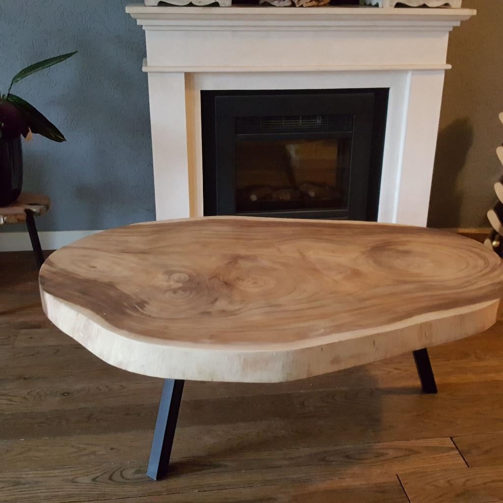 BOOMSTAM suar salontafel. Meerdere modellen leverbaar. NIEUW, Nieuw, Ophalen of Verzenden, Overige vormen, Minder dan 50 cm