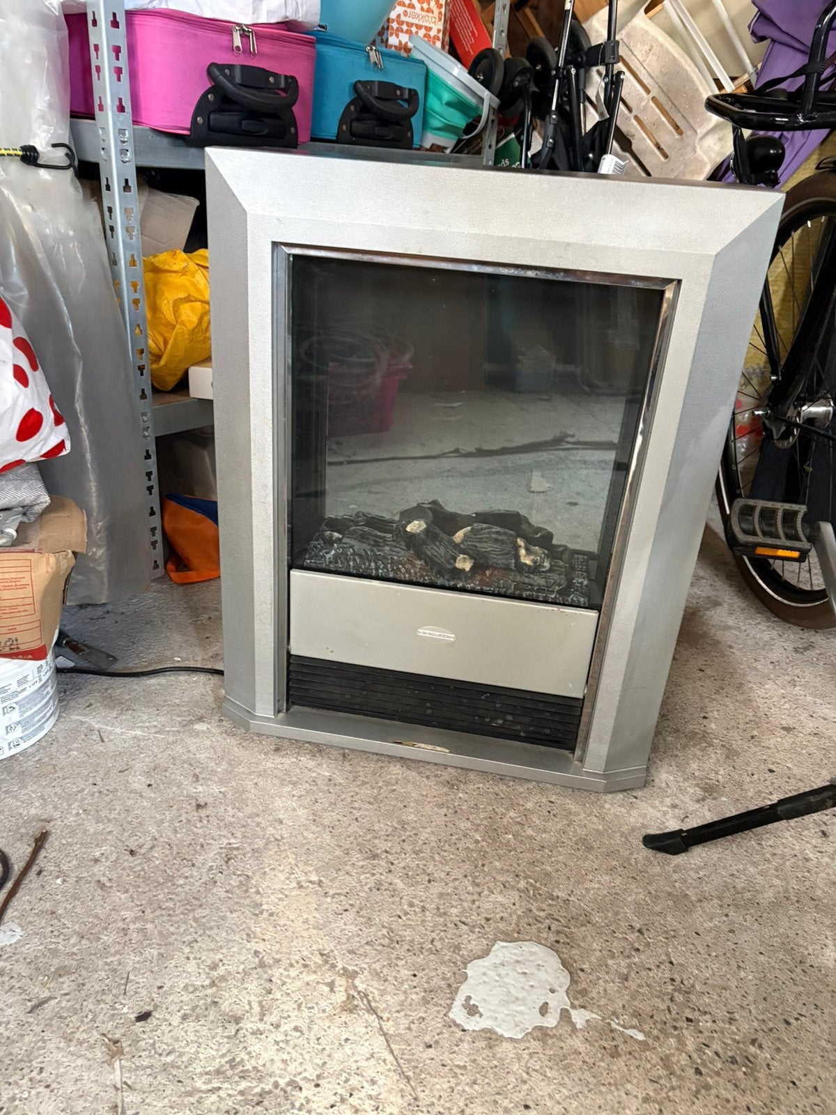 Nep openhaart die warmte kan geven onderkant, Ophalen, Gebruikt, Vrijstaande haard, Elektrische haard