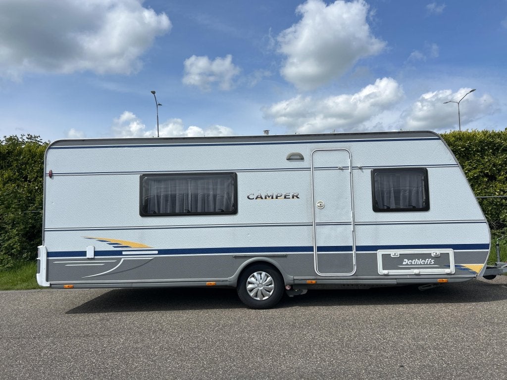 DETHLEFFS 540 V 2008 VOORTENT ENKELE BEDDEN MOVER, Arist-Dethleffs-Straße 12, 88316 Isny im Allgäu, Duitsland, Rondzit, Dethleffs