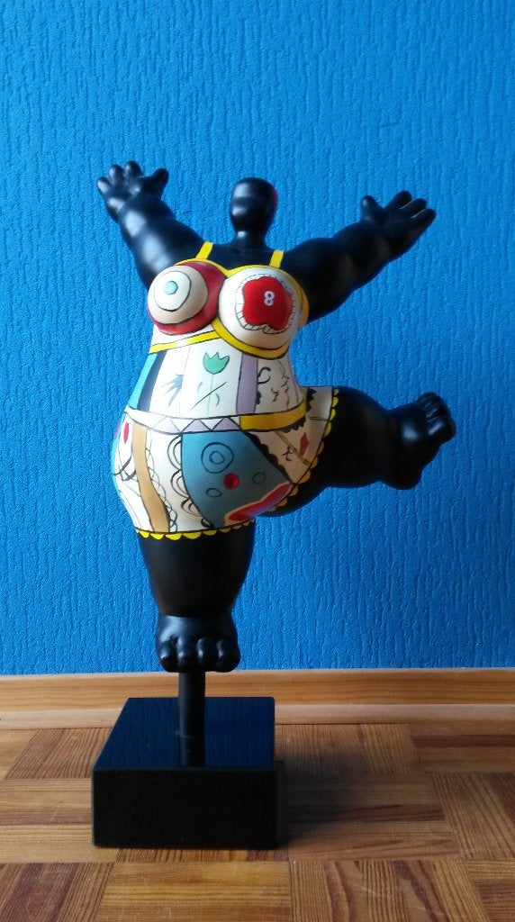 Beeld van vollere dame in zwempak 52 cm hoog, Ophalen, 50 - 100 cm, Beeld, Composieten