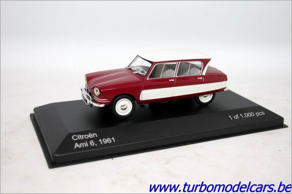 Citroën Ami 6 1961 1/43 WhiteBox, Ophalen of Verzenden, Nieuw, Auto, Overige merken