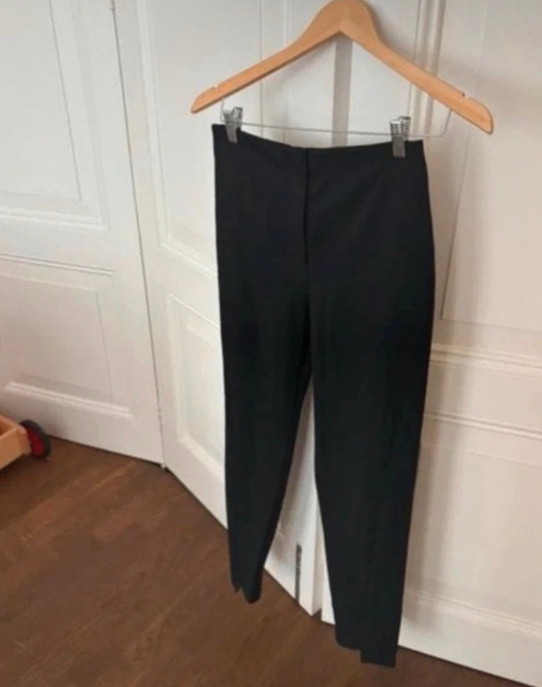 H&M Studio zwarte strakke broek,fitting pantalon chino 34/36, Zwart, Nieuw, Ophalen of Verzenden, Maat 36 (S)