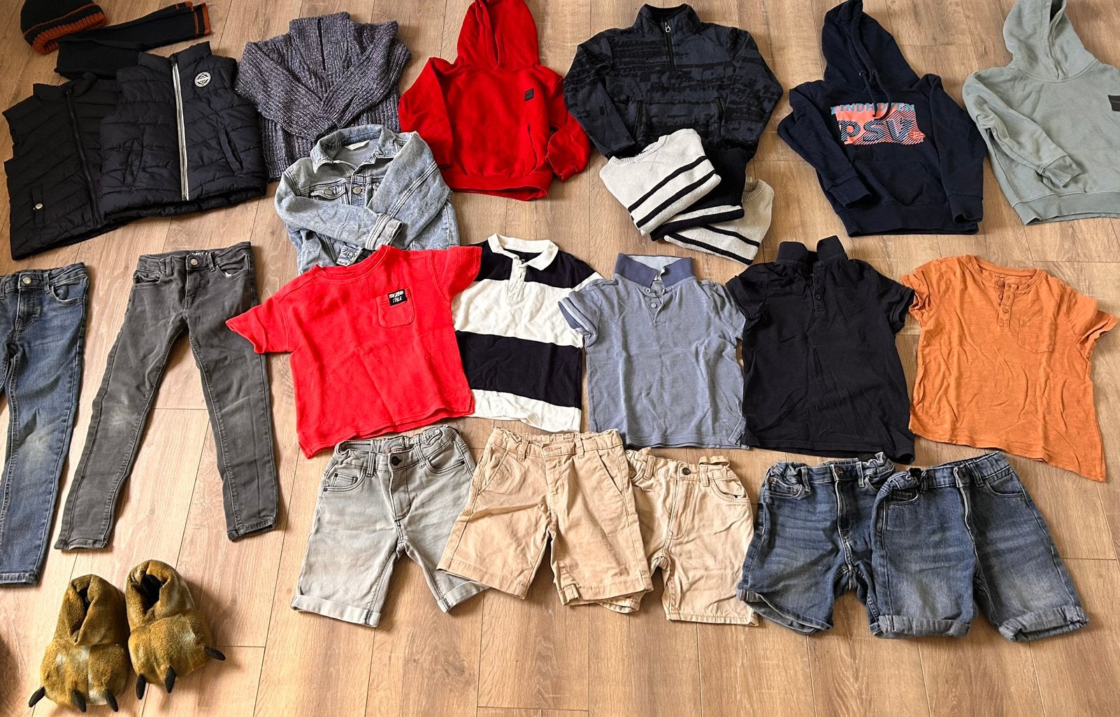 Grote set jongenkleding najaar winter 116 122 128, Ophalen of Verzenden