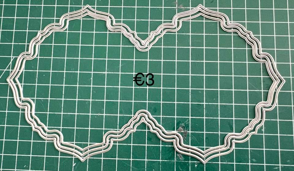 Metalen Stansvorm - Ornament, Ophalen of Verzenden, Zo goed als nieuw, Overige thema's, Overige typen