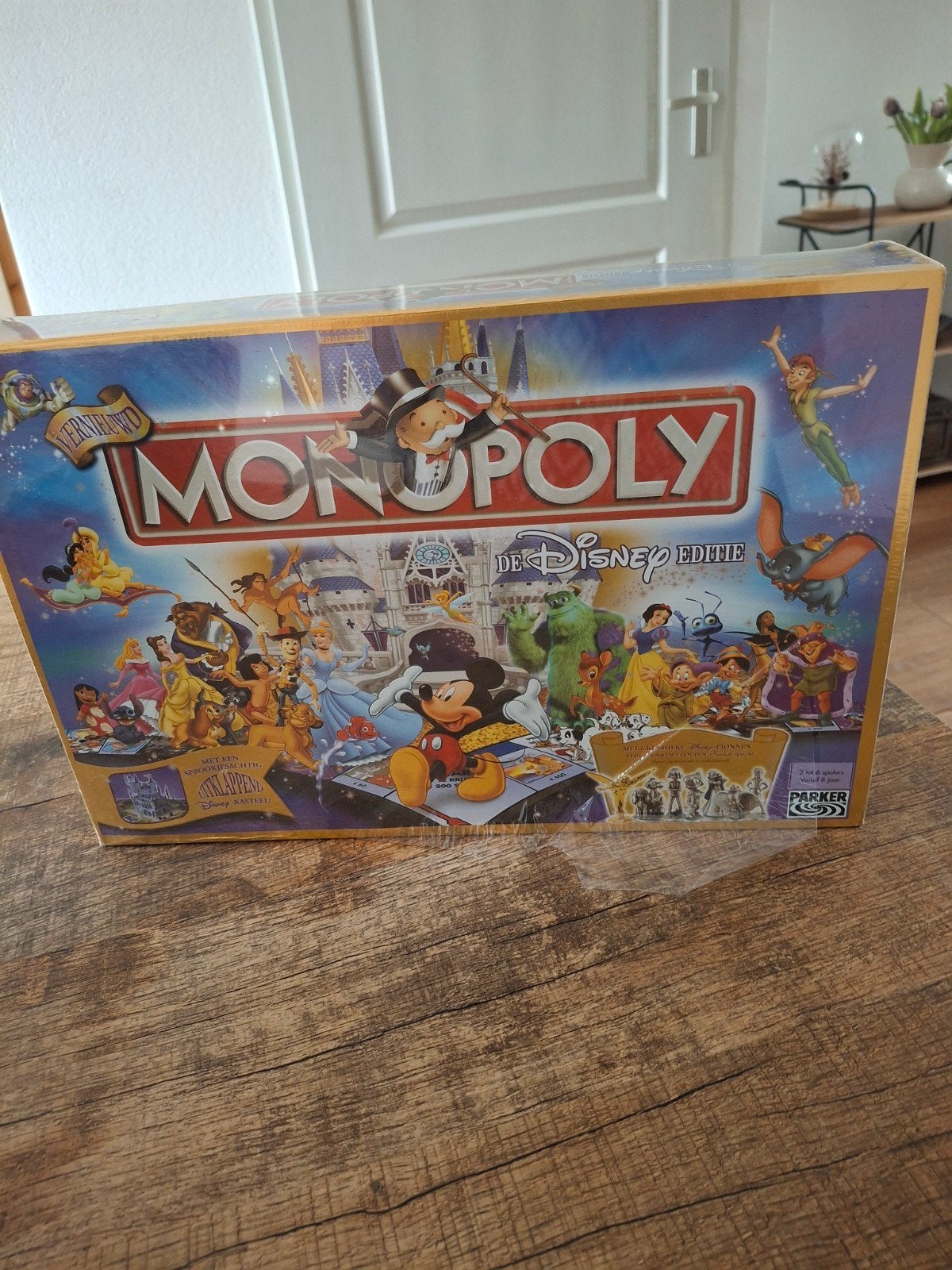 nieuw monopoly Disney met kasteel, Hobby en Vrije tijd, Ophalen of Verzenden, Nieuw