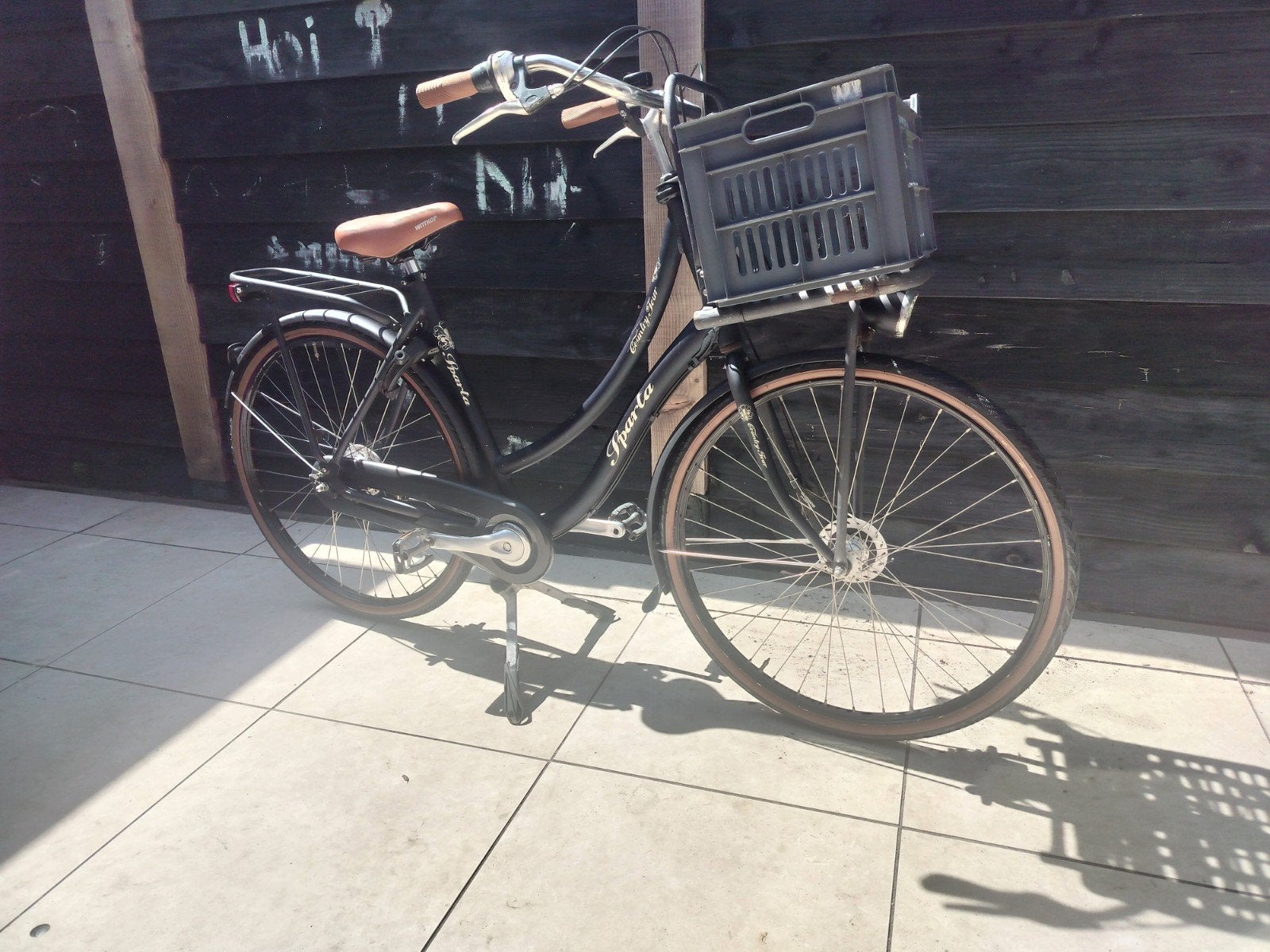 Sparta transportfiets met krat 56 cm met Versnellingen, Ophalen, Sparta, Gebruikt, Versnellingen