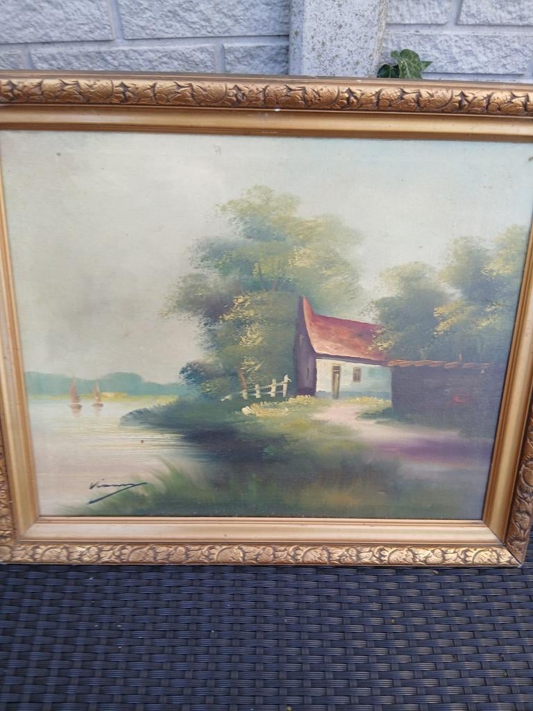 Te koop antiek schilderij 10 euro, Ophalen