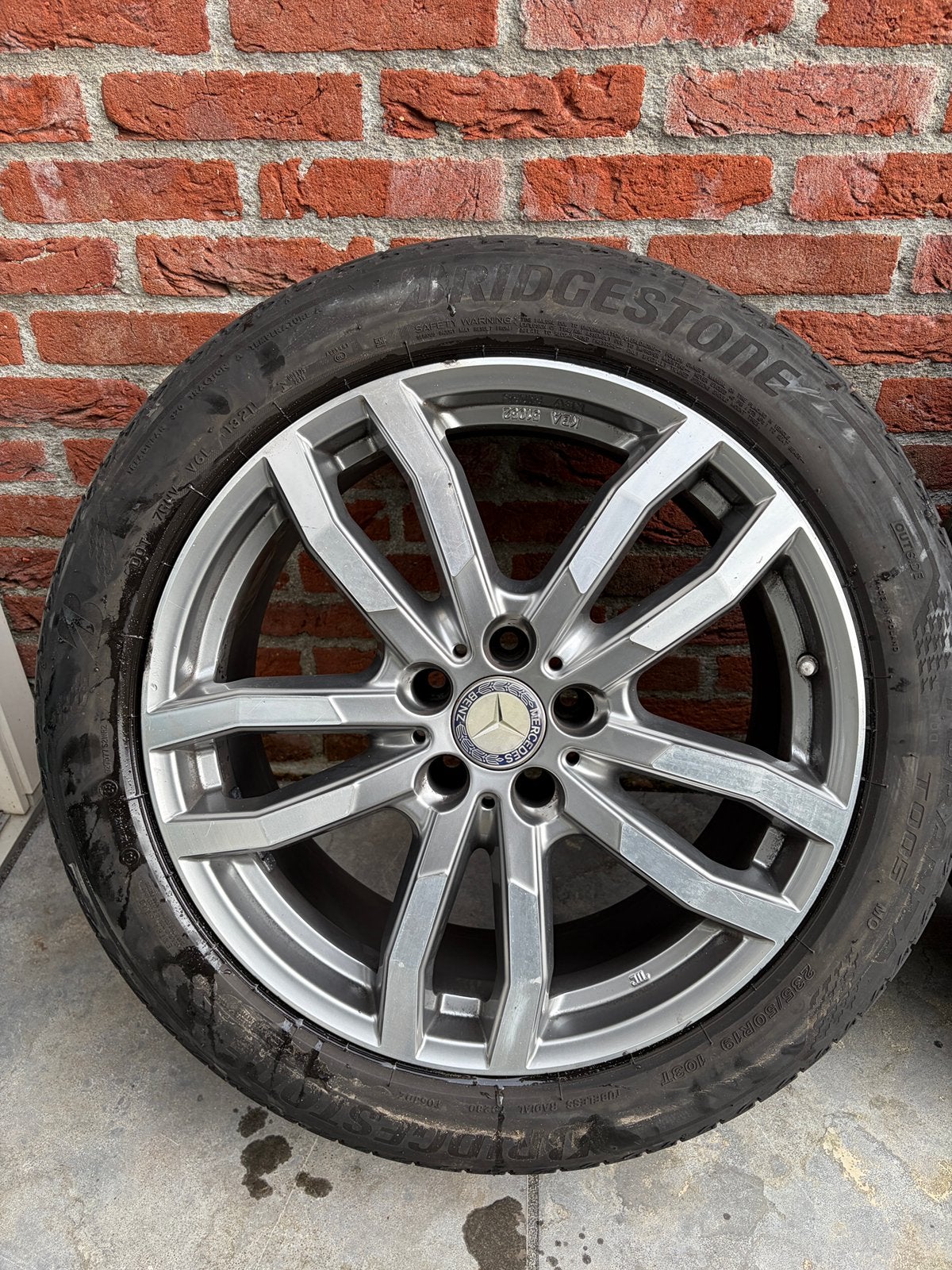 19 inch mercedes vito v klasse velgen + band, 235 mm, Band(en), Zomerbanden, Ophalen