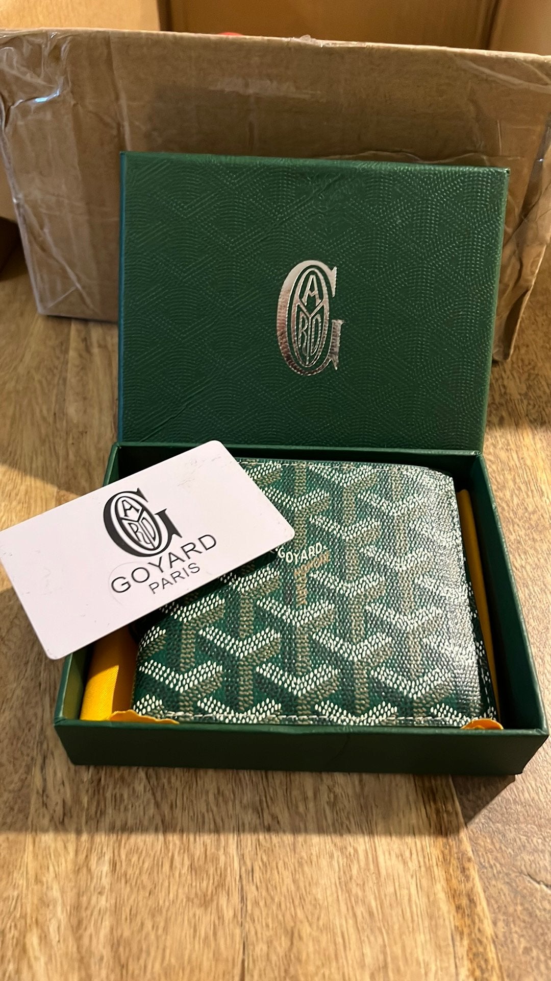 Goyard Leren Portemonnee - Ongebruikt met Doos & Card, Sieraden, Tassen en Uiterlijk, Portemonnees, Overige merken, Nieuw, Ophalen of Verzenden