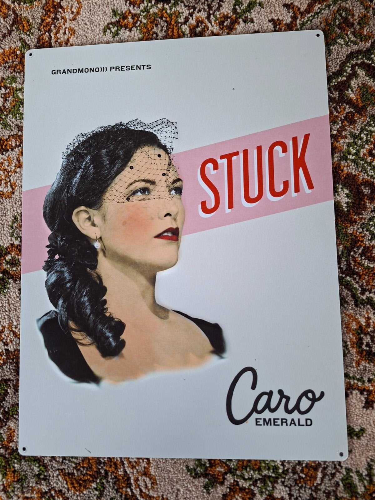 Metalen bord Caro Emerald, Ophalen, Poster, Artwork of Schilderij